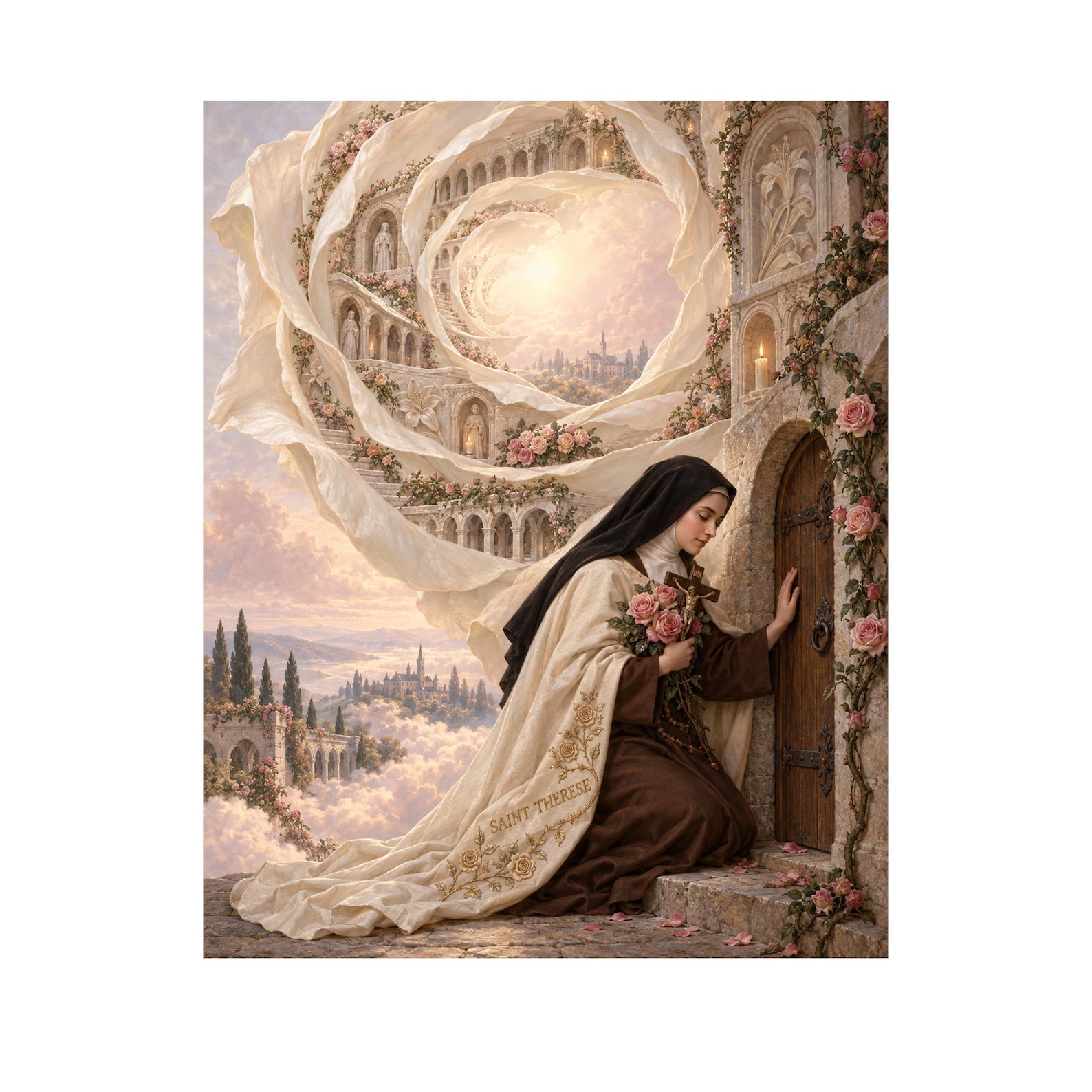 Saint Therese of Lisieux Catholic Wall Art, The Small Door of Love